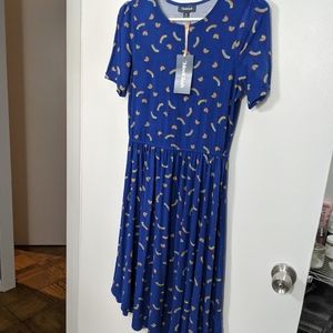 Modcloth rainbow print midi dress